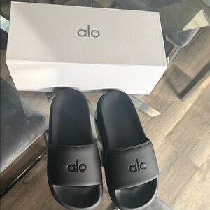 ALO Yoga Black UNISEX slides